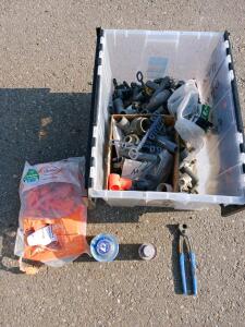 Assorted Irrigation Parts & Tools Lot &ndash; Rain Bird, Dawn Industries, PVC Fittings, Pliers, Primer