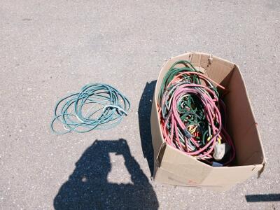 Assorted Electrical Extension Cords &ndash; Various Lengths & Colors, Some with Multi-Tap Outlets