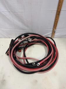Heavy-Duty 2 AWG 15ft Jumper Cables with Anderson Connector, Clamps, and Ring Terminals Sp-9