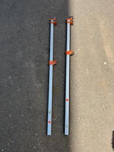 Jorgensen 3548 48" Aluminum Bar Clamps (Pair) with Adjustable Jaws