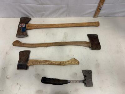 Vintage Homestead, Vandy, and Modern Axes/Hatchets Assortment &ndash; Multiple Sizes, Steel Heads Sp-9