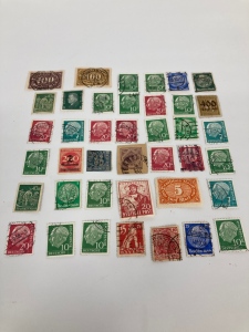 Approx (40) German Stamps WW1 WW2 Third Reich Nazi unknown origin