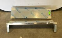 (2) Stainless Steel Wall Shelves 36"x12", Polished Finish, Commercial Kitchen Industrial Use - 2