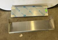 (2) Stainless Steel Wall Shelves 36"x12", Polished Finish, Commercial Kitchen Industrial Use - 3