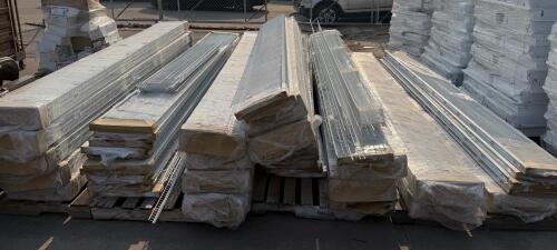 Rubbermaid FreeSlide Closet Shelf System Lot &ndash; 12"x12" White Wire Shelves, Brackets & Clips, USA
