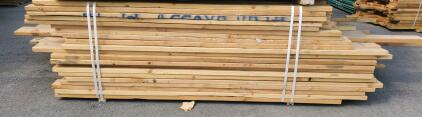 Stack of Rough-Sawn Dimensional Softwood Lumber, Grade D, Untreated (Approx. 30-50 Boards)