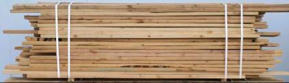 Assorted Dimensional Lumber Bundle, Approx. 50pc 2x4 & 1x4, 8ft, Untreated, Used, S4S