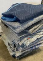 10 Moving Blankets/Furniture Pads, 72"x80", Mixed Blue/Grey, Quilted/Recycled Fiber, Lot ( R3 ) - 2