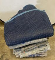 10 Moving Blankets/Furniture Pads, 72"x80", Mixed Blue/Grey, Quilted/Recycled Fiber, Lot ( R3 ) - 3