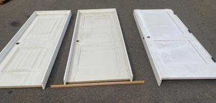 (3) 36" x 80" WhitePanel Interior Prehung Door with Hollow Core Construction