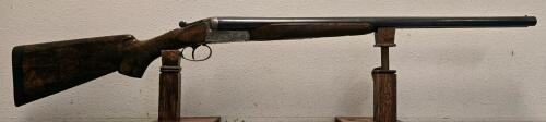 Simson Box Lock Side-by-Side 12 Gauge Double-Barrel Shotgun with Ornate Engraving and Walnut Stock