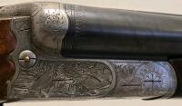 Simson Box Lock Side-by-Side 12 Gauge Double-Barrel Shotgun with Ornate Engraving and Walnut Stock - 9
