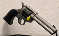 Ruger Wrangler .22 LR 6-Shot Revolver, 4.58" Barrel, Silver Cerakote, Serial 200-26234, Box - 6