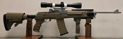 Ruger Mini-14 .223 Rem, Stainless, ATI Tactical Stock, Simmons Scope, Quad Rail, SN: 183-45144