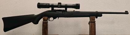 Ruger 10/22 Semi-Auto .22 LR Rifle, Synthetic Stock, Simmons Scope, 18.5" Barrel, SN 352-43886