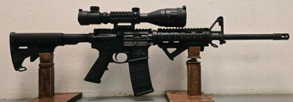Smith & Wesson M&P-15 AR-15 Rifle, 5.56/.223, UUQ 4-16x50AOEG Scope, Quad Rail, SN: TF39202