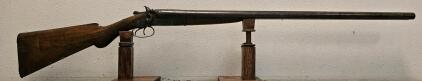 Albert Greenlee Double-Barrel 12 Gauge Percussion Shotgun London Fine Laminated Steel, Serial 537