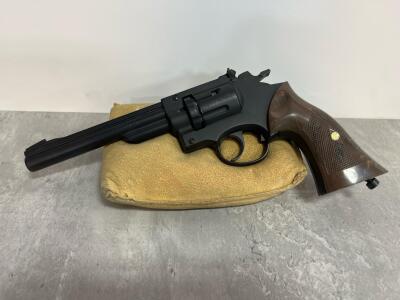 Crosman 38T .177 Cal CO2 Pellet Revolver, 6" Barrel, USA, Adjustable Rear Sight