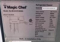 Magic Chef 12V DC Refrigerator-Freezer, 10.7 Cu. Ft., Black, Double Sided Door Opener - 10