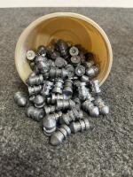 .38/.357 Caliber Semi-Wadcutter Lead Bullets, Approx. 50-70 Count, 44 Caliber Cast Lead Bullets, 0.430" Diameter, Round Nose, Approx. 25 Ct, Hand Cast, Lubed - 3