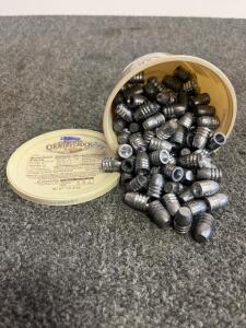 158 Grain .358" Lead Semi-Wadcutter Bullets, Approx. 120 Count, for .38/.357 Reloading