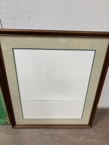 (2) Large Picture Frames with Glass