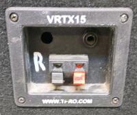 Technical Pro VRTX15 Passive PA Speaker, 15" Woofer, 300W RMS, 8 Ohms - 4