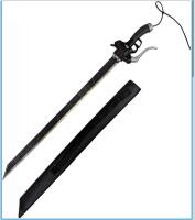 Gunblade-Style Fantasy Sword, 38" Overall Length, Stainless Steel Blade, Includes Sheath (shelf 5)