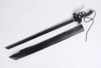 Gunblade-Style Fantasy Sword, 38" Overall Length, Stainless Steel Blade, Includes Sheath (shelf 5) - 2