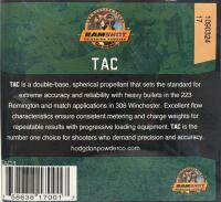 Ramshot TAC Smokeless Rifle Powder, 1 lb, Double-Base Spherical Propellant - 4