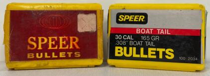 Speer .30 Cal Bullets: 150gr Flat Nose #2011 (~24ct) & 165gr Boat Tail #2034 (~90ct) Reloading