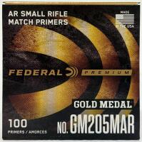 Federal Gold Medal AR Small Rifle Match Primers No. GM205MAR, 500ct, Non-Corrosive, USA - 2