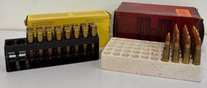 Partial Lot 7.62x39mm Ammo - Hornady 123gr V-MAX & UMC 123gr FMJ, Brass Case, Lot Marked