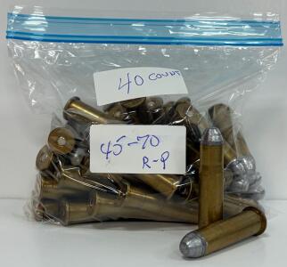 Remington Peters .45-70 Government Ammunition, 40 Rounds, 405 Gr LRN Bullets