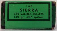Sierra .277 130gr Spitzer Bullets, Box of 100, Reloading Components for 270 Caliber Rifles - 2