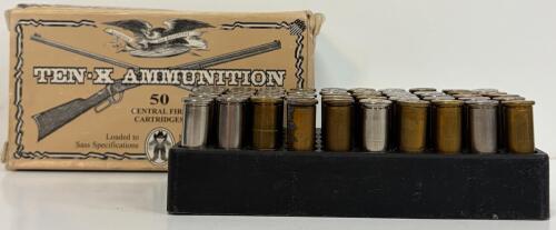 Ten-X Ammunition .38 Special 50rd Box, Reloaded Cowboy Action, Mixed Brass & Nickel, SASS Spec