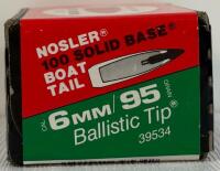 Nosler 6mm 95gr Ballistic Tip Boat Tail Bullets, 200 Count, Part #39534 - 2
