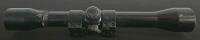 Black Rifle Scope w/ Mounting Rings, Approx. 3-9x Magnification, 40mm Objective, Standard Adjustment