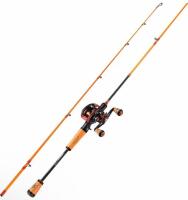 OneBass Baitcasting Rod & Reel Combo, 6.9 ft, 2-Piece, with 47.2" Sand Auger Pole (Location 8) - 3