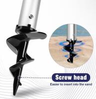 OneBass Baitcasting Rod & Reel Combo, 6.9 ft, 2-Piece, with 47.2" Sand Auger Pole (Location 8) - 7