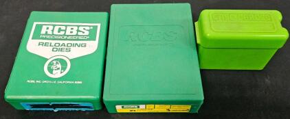 RCBS Green Reloading Die Boxes + CASE-GARD 20 Cartridge Box, Instructions Included (#12)