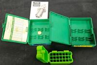 RCBS Green Reloading Die Boxes + CASE-GARD 20 Cartridge Box, Instructions Included (#12) - 2