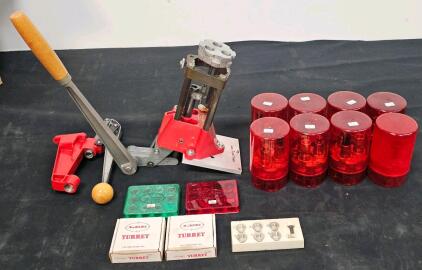 Lee Turret Press Reloading Kit with 10 Turrets and Accessories (#4)