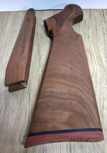 Thompson Contender Walnut Rifle Stock and Forearm Set with Checkering and Rubber Recoil Pad