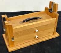 Pflumm Gun Mfg. Drawer Vise &ndash; Hardwood, Dual Drawers, Adjustable Vise Ends (Location 9)