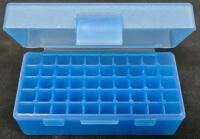 MTM CASE-GARD Pistol Ammo Storage Boxes (P50-9M, P50-25, P50-38, P50-20), Set of 4 Translucent 50-Round Plastic Ammunition Storage Cases (#12) - 9