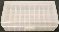 MTM CASE-GARD Pistol Ammo Storage Boxes (P50-9M, P50-25, P50-38, P50-20), Set of 4 Translucent 50-Round Plastic Ammunition Storage Cases (#12) - 16