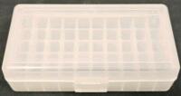 MTM CASE-GARD Pistol Ammo Storage Boxes (P50-9M, P50-25, P50-38, P50-20), Set of 4 Translucent 50-Round Plastic Ammunition Storage Cases (#12) - 18