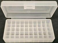 MTM CASE-GARD Pistol Ammo Storage Boxes (P50-9M, P50-25, P50-38, P50-20), Set of 4 Translucent 50-Round Plastic Ammunition Storage Cases (#12) - 19