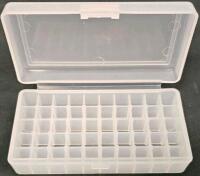 MTM CASE-GARD Pistol Ammo Storage Boxes (P50-9M, P50-25, P50-38, P50-20), Set of 4 Translucent 50-Round Plastic Ammunition Storage Cases (#12) - 21